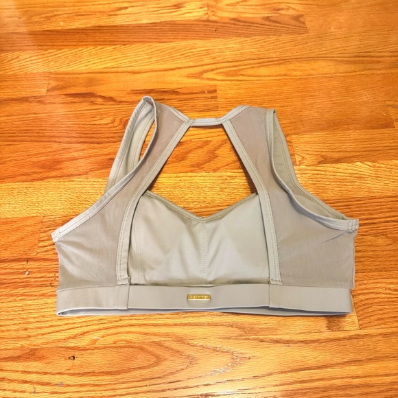 Workout Set - Cleo Harper Aqua Gray Blake Bralet and Spin Short Set - Size Large - Picture 8 of 9